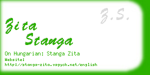 zita stanga business card